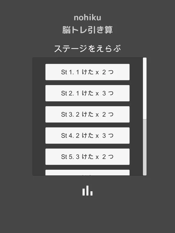 Screenshot di nohiku 脳トレひき算 iPad 