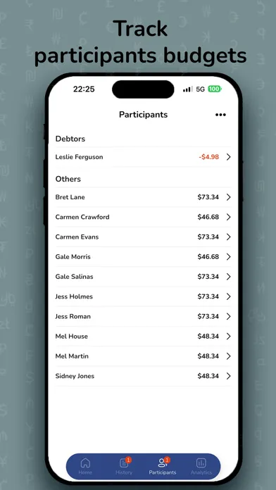 Treasurer: Group Expenses Screenshots