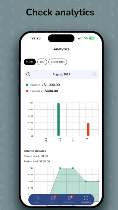 Treasurer: Group Expenses Screenshots