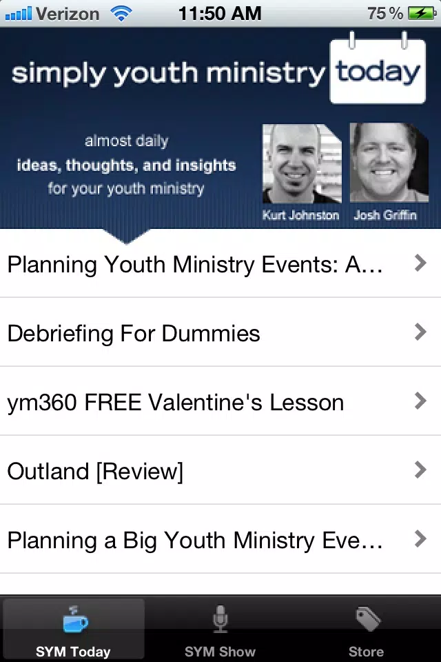 ภาพหน้าจอของ Simply Youth Ministry