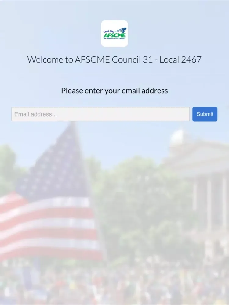 Zrzuty ekranu AFSCME Council 31 - Local 2467 iPad 