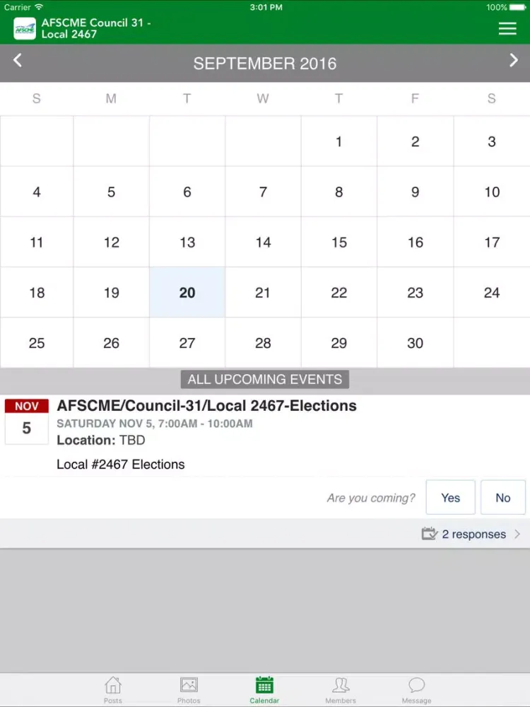 Zrzuty ekranu AFSCME Council 31 - Local 2467 iPad 
