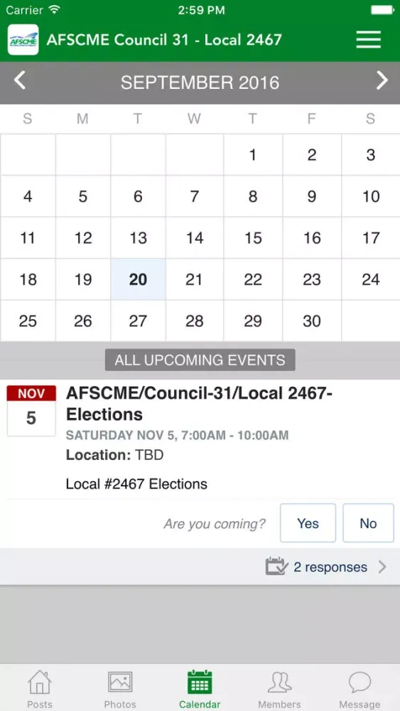 Zrzuty ekranu AFSCME Council 31 - Local 2467