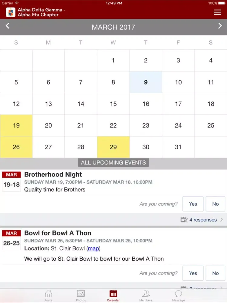 Alpha Delta Gamma - Alpha Eta Chapter iPad  स्क्रीनशॉट