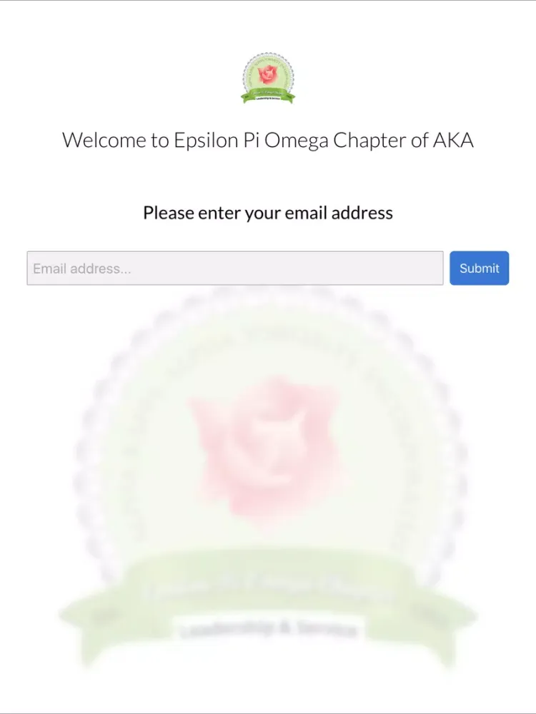 Ảnh chụp màn hình của Epsilon Pi Omega Chapter - AKA iPad 
