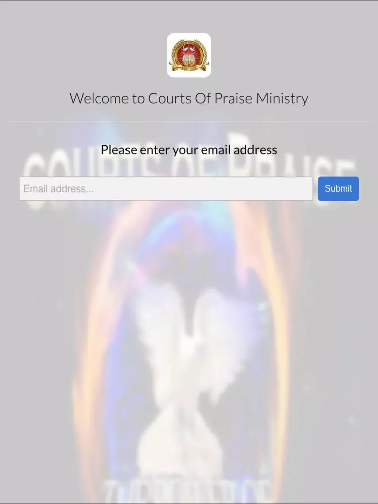 Courts Of Praise Ministry iPad 应用截图