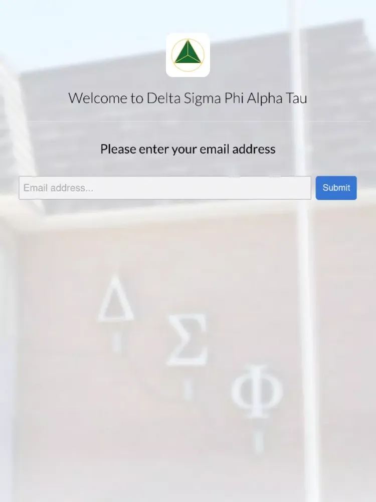 Tangkapan layar Delta Sigma Phi - Alpha Tau iPad 