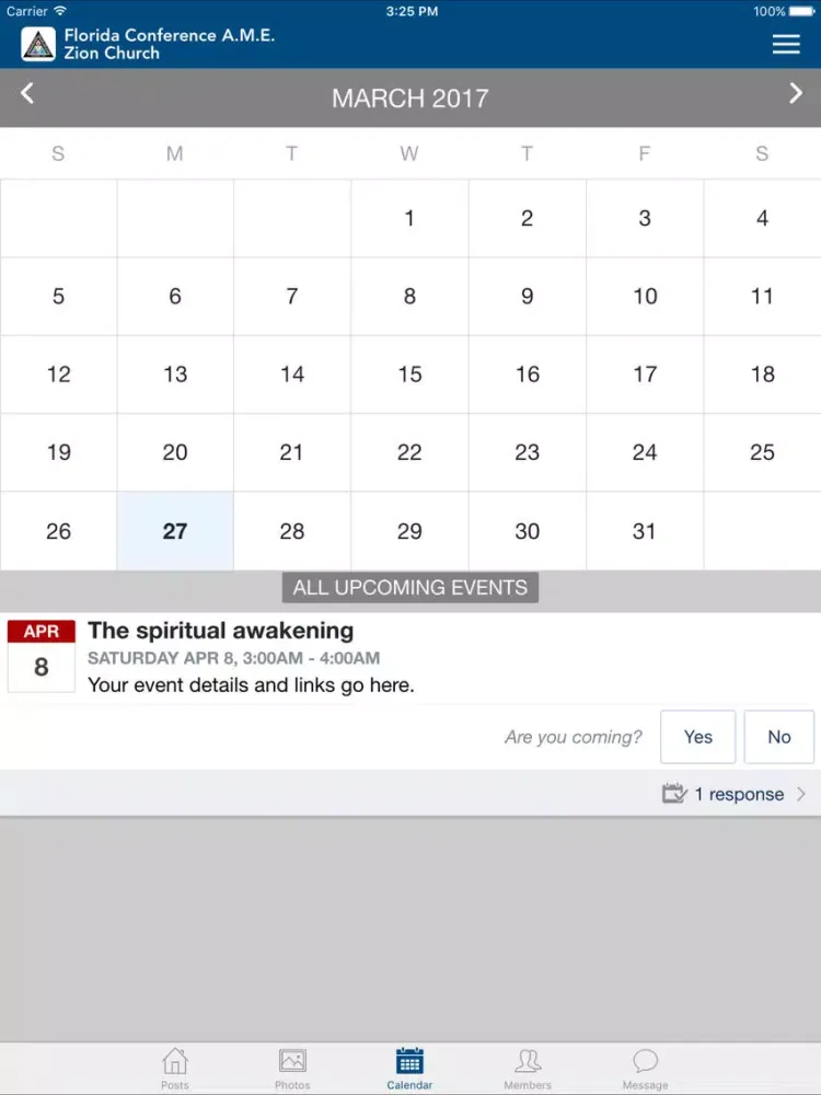 Florida Conference A.M.E. Zion Church iPad  Screenshots