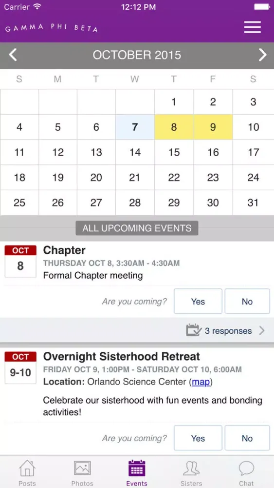 Gamma Phi Beta - Eta Lambda Screenshots