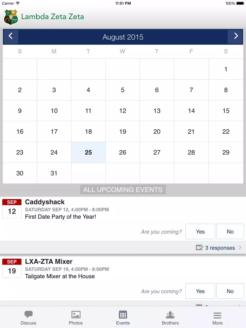 Lambda Chi Alpha - Lambda Zeta Zeta Chapter iPad 应用截图