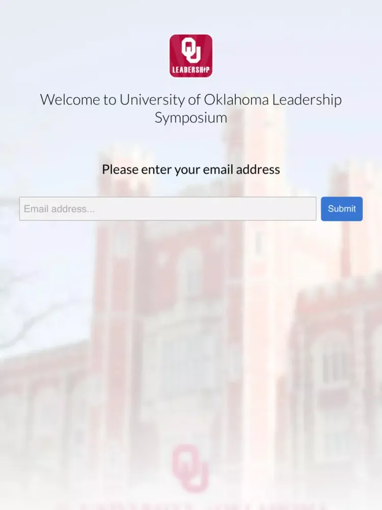 Screenshot di University of Oklahoma Leadership Symposium iPad 