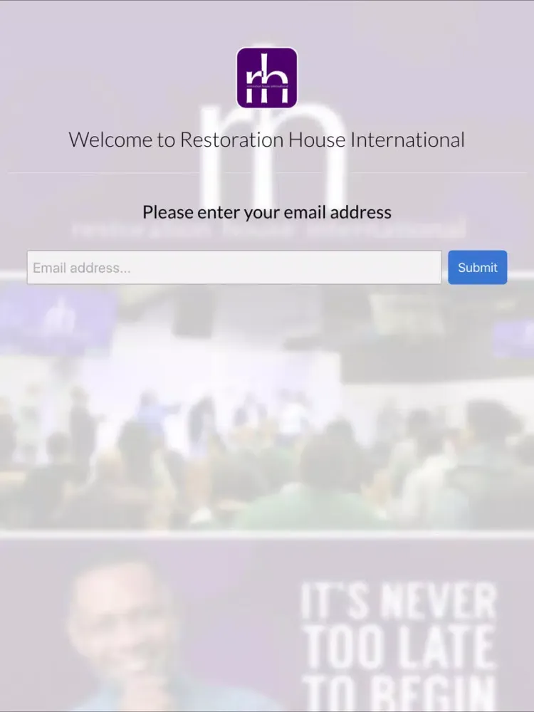Ảnh chụp màn hình của Restoration House Intl iPad 