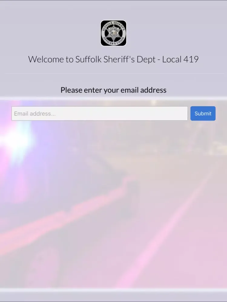 ภาพหน้าจอของ Suffolk County Officer's Union iPad 