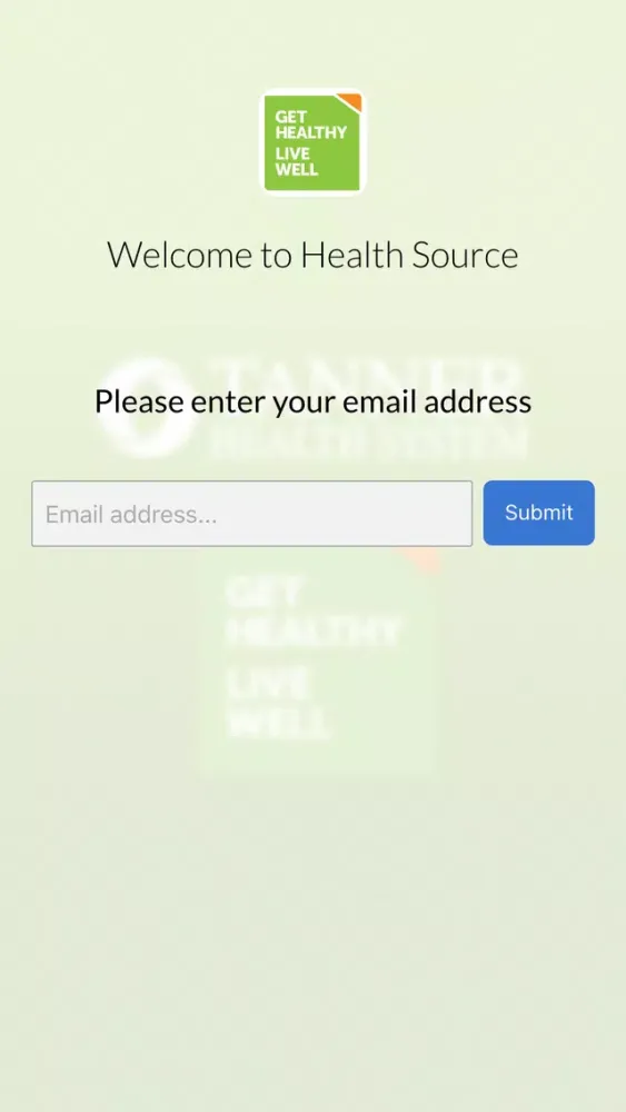 Ảnh chụp màn hình của Tanner Health Source