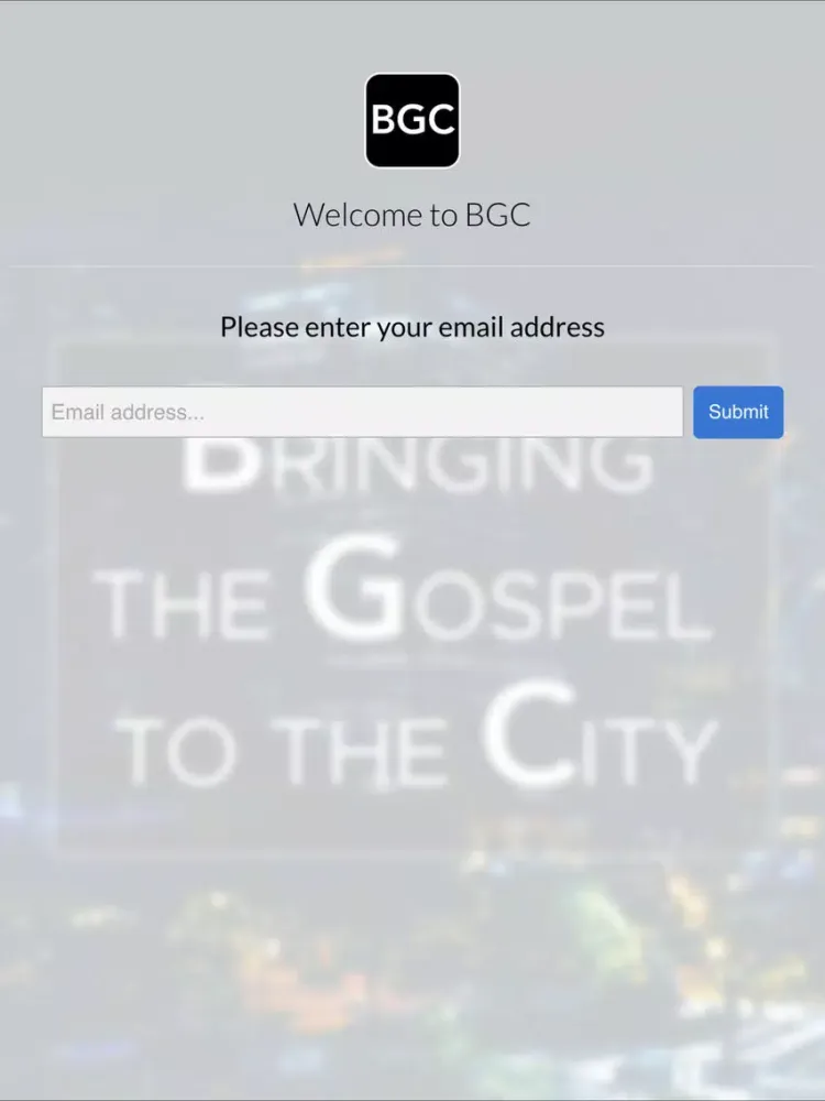 Ảnh chụp màn hình của Bringing the Gospel to the City iPad 