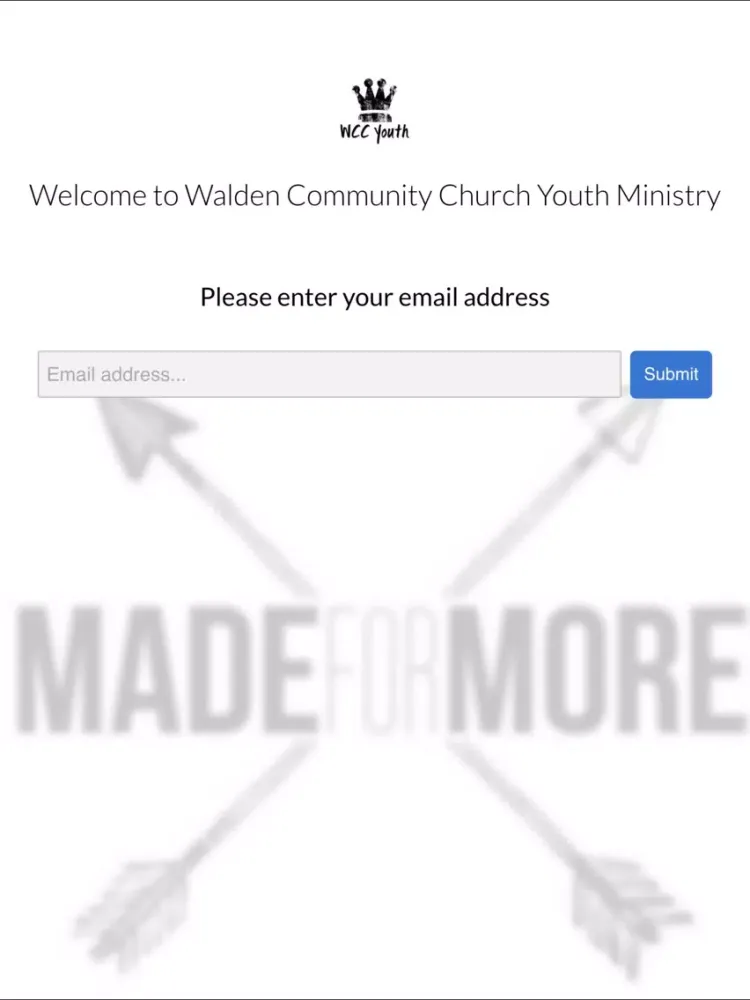 Walden Community Church Youth Ministry iPad  स्क्रीनशॉट
