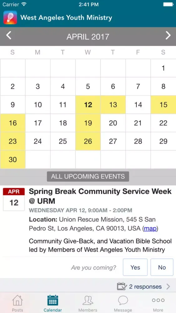 Скриншоты West Angeles Youth Ministry