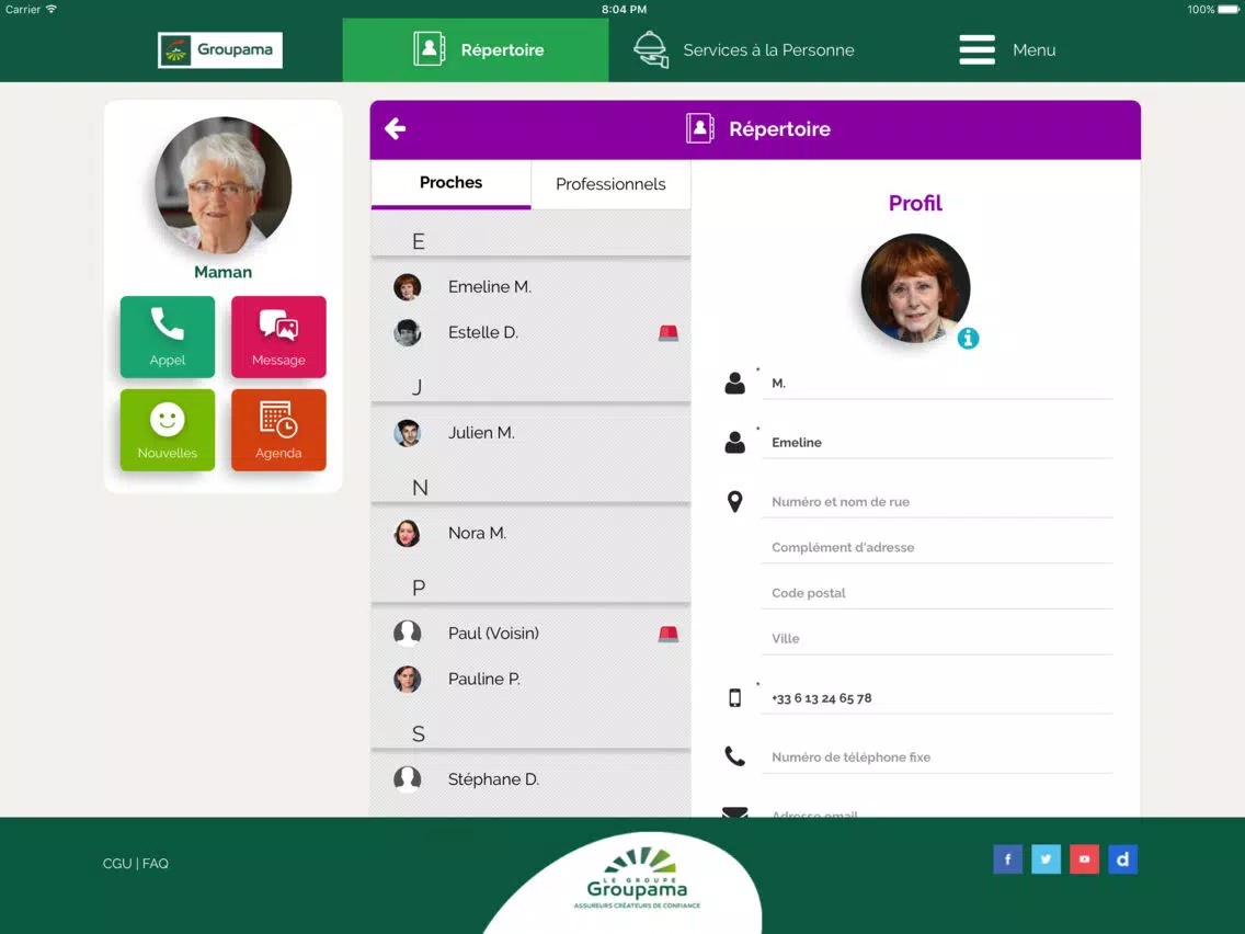 Noé de Groupama iPad 应用截图