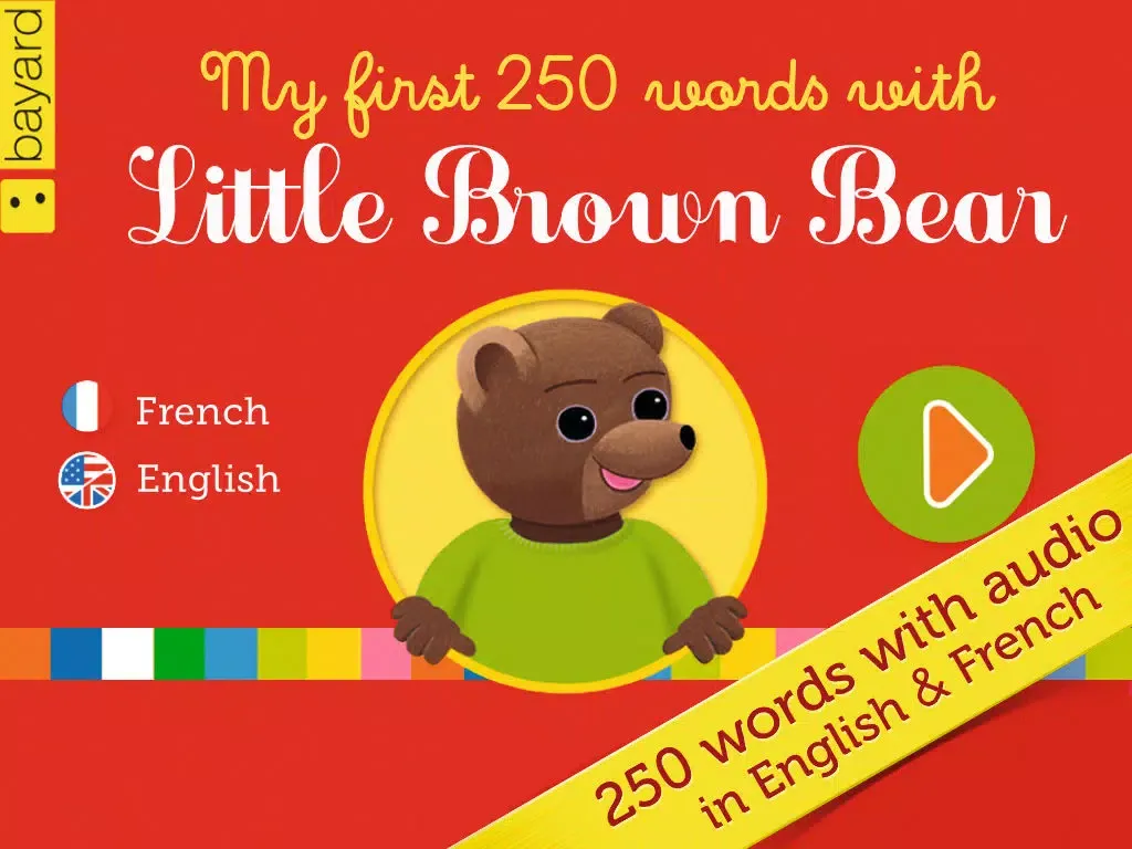 My first english words with Little Brown Bear for kids 2 to 5 iPad 應用截圖
