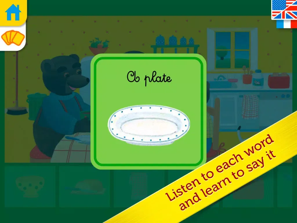 My first english words with Little Brown Bear for kids 2 to 5 iPad 應用截圖