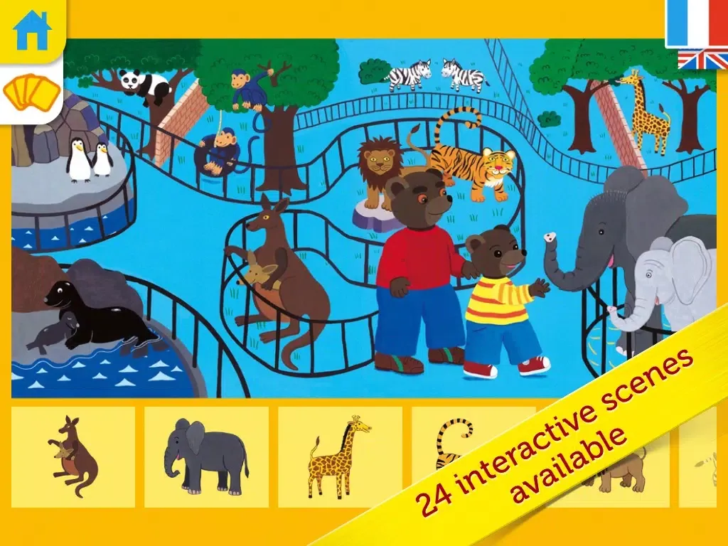 My first english words with Little Brown Bear for kids 2 to 5 iPad 應用截圖