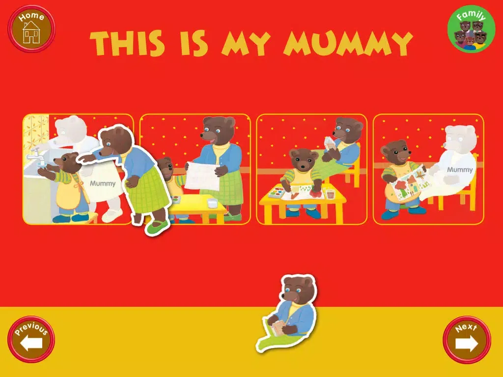 Capturas de tela do Learn English with Little Brown Bear : a kids app with educational games, songs and activities to learn first English words. iPad 
