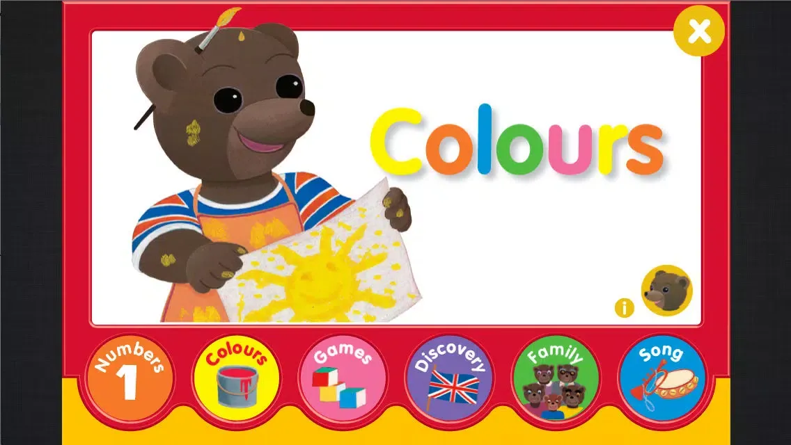 Capturas de tela do Learn English with Little Brown Bear : a kids app with educational games, songs and activities to learn first English words.