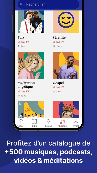 Tangkapan layar Prions : Bible & Méditation