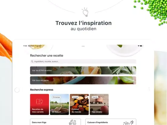 Ảnh chụp màn hình của Moulinex, recettes et plus… iPad 