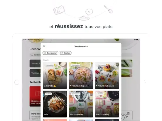 Ảnh chụp màn hình của Moulinex, recettes et plus… iPad 
