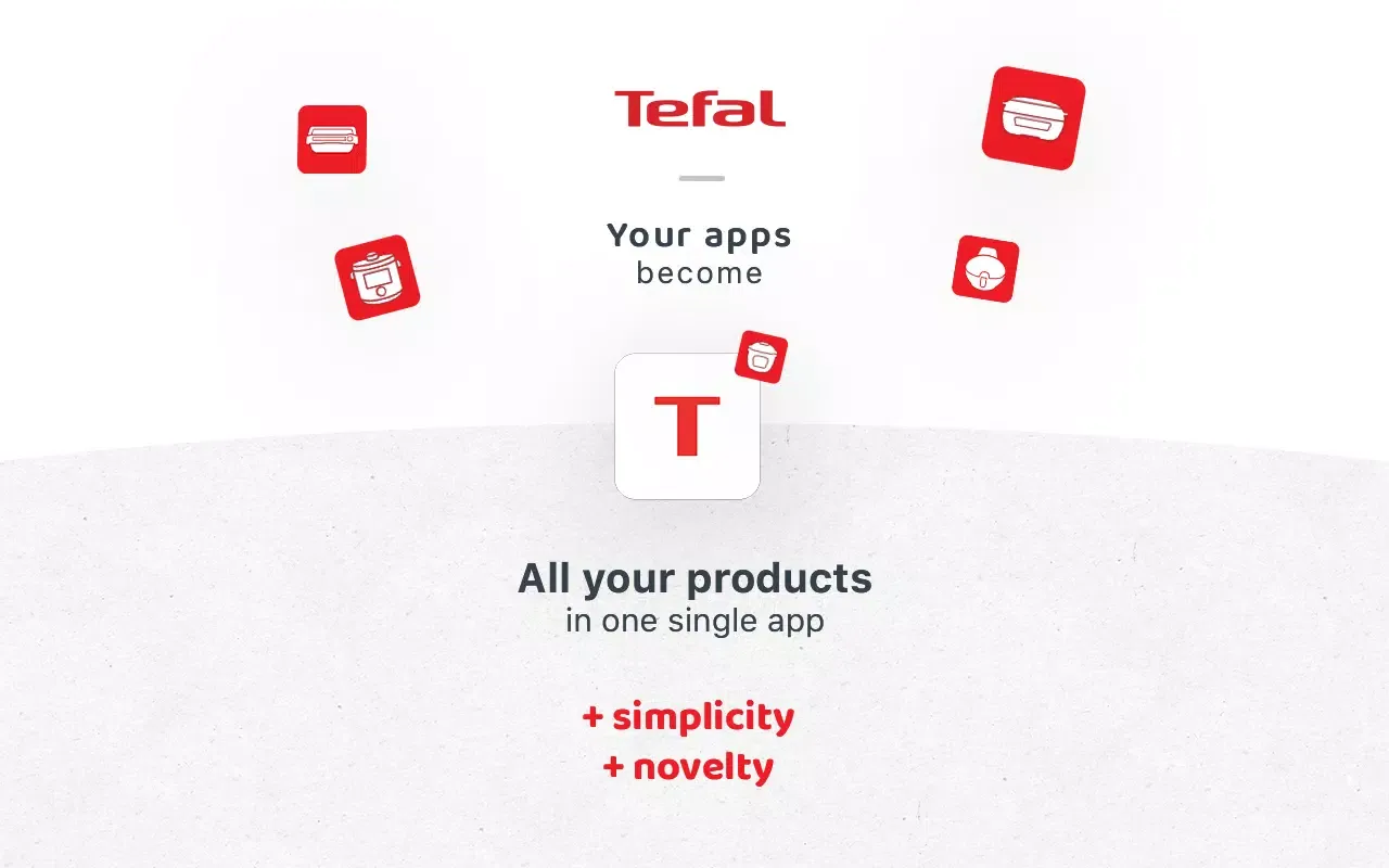 Capturas de tela do My Tefal, cooking together