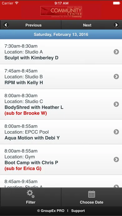 EPCC Fit Screenshots