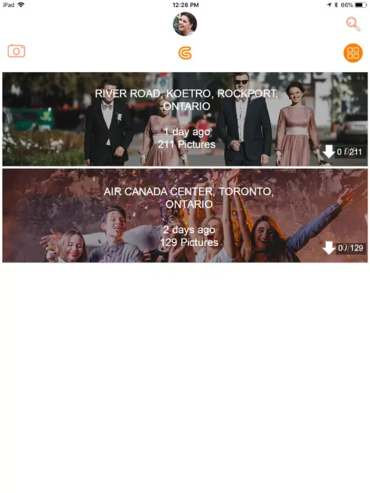 Capturas de pantalla de Groupie Photo & Album Sharing iPad 