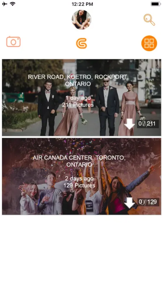 Capturas de pantalla de Groupie Photo & Album Sharing