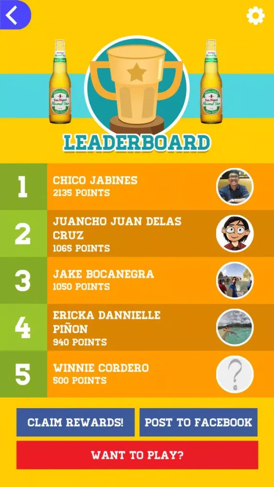 Capturas de pantalla de San Miguel Flavored Beer Pong Game