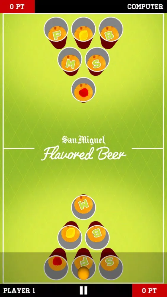 Capturas de pantalla de San Miguel Flavored Beer Pong Game