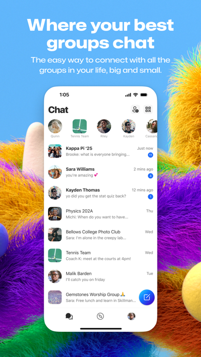 GroupMe سکرین شاٹس