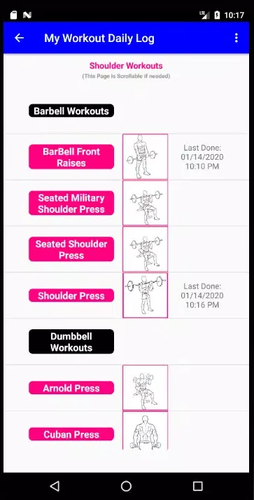 My Workout Daily Log应用截图