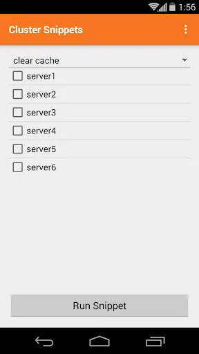 Captures d'écran de Cluster Snippet Plugin