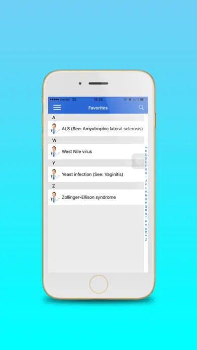 Capturas de tela do Diseases Dictionary Free