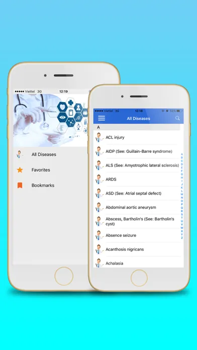 Capturas de tela do Diseases Dictionary Free