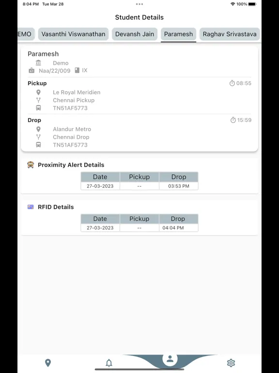 AlertApp-Group10 iPad 應用截圖