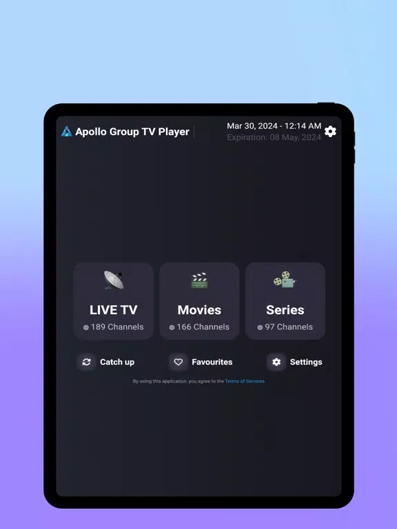 Apollo Group TV Player iPad 应用截图