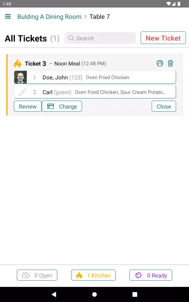 Capturas de pantalla de Grove Menus POS