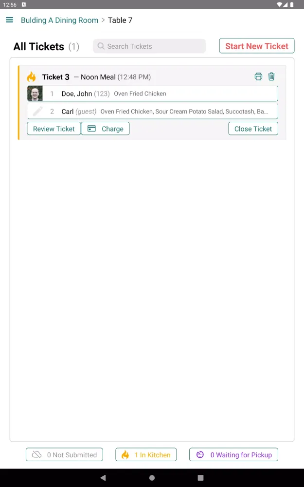 Capturas de pantalla de Grove Menus POS