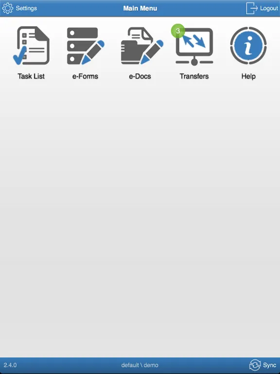 Zrzuty ekranu MobiTask iPad 