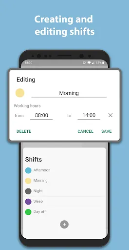 تصاویر Simple Shift - work schedule