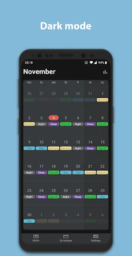 تصاویر Simple Shift - work schedule
