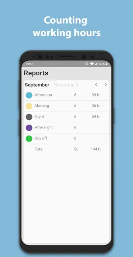 تصاویر Simple Shift - work schedule