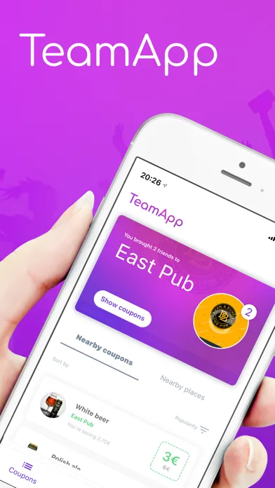 Ảnh chụp màn hình của TeamApp.